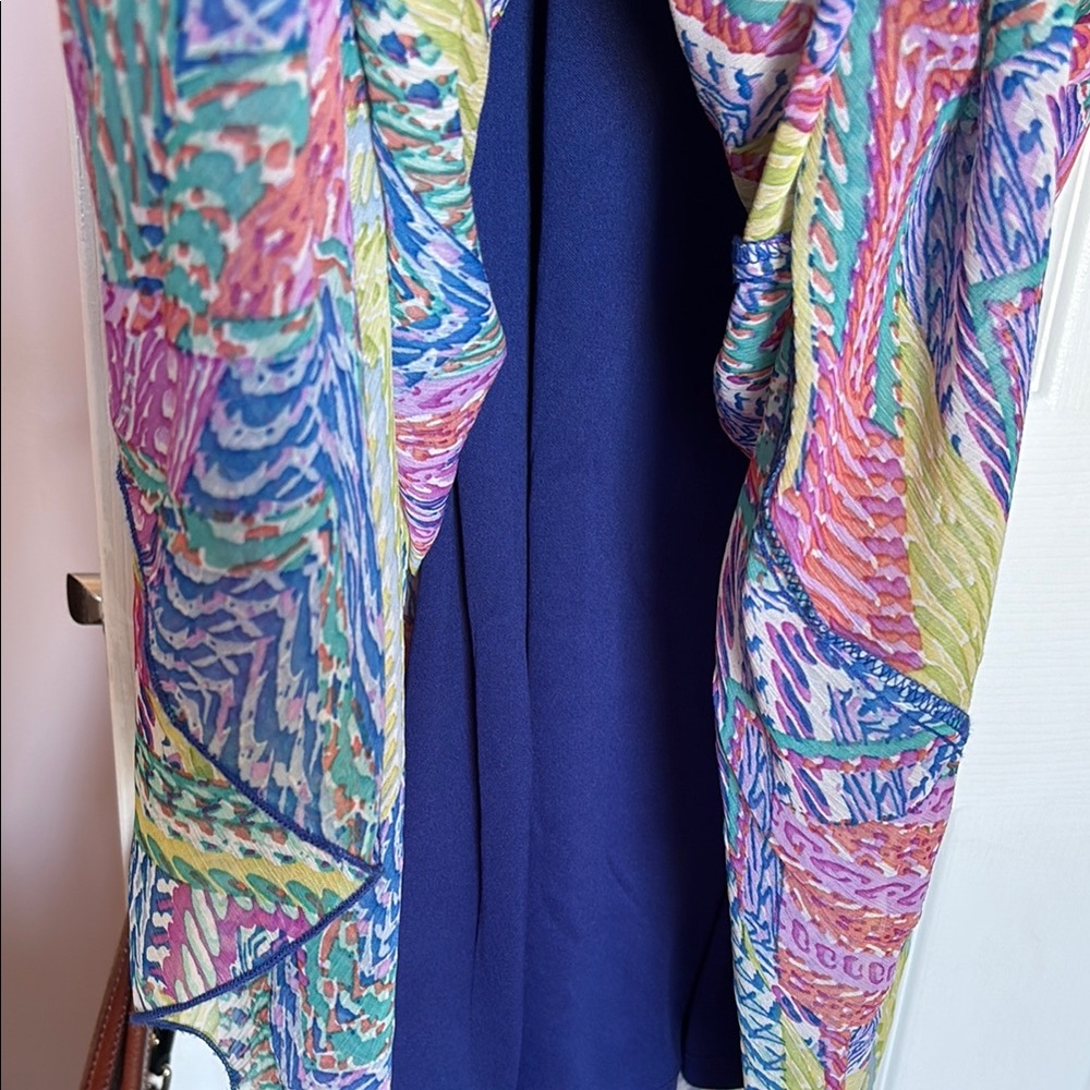 Emma & Michele Blue Purple Spaghetti Strap Sundress - Picture 5 of 6